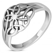 Plain Sterling Silver Celtic Knot Ring, rp241